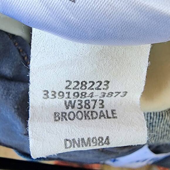 Paige Skyline Ankle Peg Raw Step Hem Mid-Rise Jeans Brookdale Size 25 - Picture 6 of 7